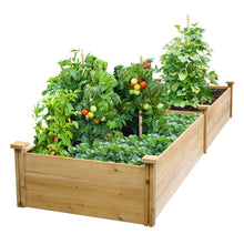 Load image into Gallery viewer, Greenes Fence Best Value Cedar Raised Garden Bed Planter 48&quot; W x 96&quot; L x 10.5&quot; H