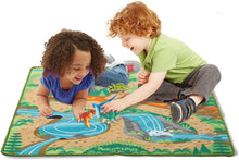 Load image into Gallery viewer, Melissa &amp; Doug Prehistoric Playground Dinosaur Activity Rug