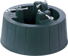 Load image into Gallery viewer, Gardenised Green Plastic Christmas Tree Stand with Screw Fastener