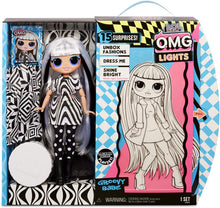 Load image into Gallery viewer, L.O.L. Surprise! O.M.G. Lights Groovy Babe Fashion Doll with 15 Surprises