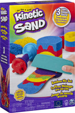 Load image into Gallery viewer, Kinetic Sand, Rainbow Mix Set with 3 Colors of Kinetic Sand (13.5oz) and 6 Tools, for Kids Aged 3 and up