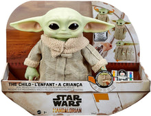 Load image into Gallery viewer, Star Wars The Child Plush Sounds and Motion Toy, 11-in Yoda Baby Figure from The Mandalorian, Collectible Stuffed Character for Movie Fans of All Ages, 3 and Older