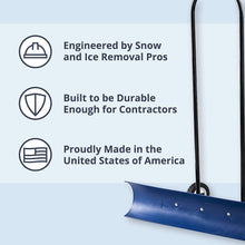 Load image into Gallery viewer, The Snowcaster 30SNC Wheeled Snow Pusher Shovel, Blue