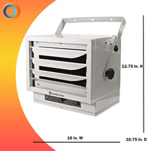 Load image into Gallery viewer, Comfort Zone CZ220 5,000W, Fan-Forced Ceiling Mount Heater with Dual Knob Controls