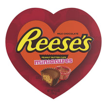 Load image into Gallery viewer, Reese's, Milk Chocolate and Peanut Butter Miniatures Valentine's Heart Box, 6.5 Oz.