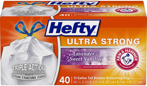 Hefty Ultra Strong Tall Kitchen Trash Bags - Citrus Twist