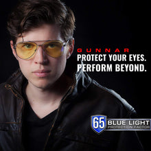 Load image into Gallery viewer, Gaming Glasses | Blue Light Blocking Glasses | Maverick/Gunmetal by Gunnar | 35% Blue Light Protection, 100% UV Light, Anti-Reflective To Protect &amp; Reduce Eye Strain &amp; Dryness
