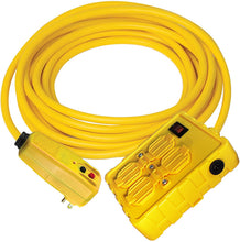 Load image into Gallery viewer, Tower Manufacturing GFCI Quad Outlet Box with Circuit Breaker