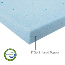 Load image into Gallery viewer, LUCID 2" Gel Infused Ventilated Memory Foam Mattress Topper Full X-Large