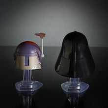 Load image into Gallery viewer, Star Wars Black Series Titanium Series Sabine Wren and Darth Vader Helmets
