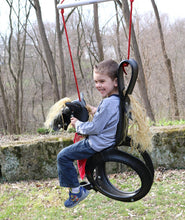Load image into Gallery viewer, Pony Pal Recycled Horse Tire Swing