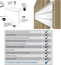 Load image into Gallery viewer, Proslat Heavy Duty PVC Slatwall Garage Organizer