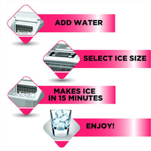 Load image into Gallery viewer, Frigidaire EFIC452 40 Lbs per day Extra Large Clear Maker, Makes Square Ice