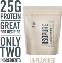 Load image into Gallery viewer, Isopure Zero Carb Unflavored 25g Protein