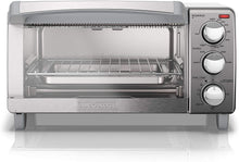 Load image into Gallery viewer, BLACK+DECKER 4-Slice Toaster Oven with Natural Convection, Stainless Steel, TO1760SS