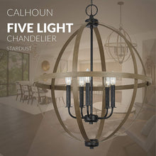 Load image into Gallery viewer, Sea Gull Lighting 5251005-846 Calhoun Five Light Chandelier Hanging Modern Fixture, Stardust