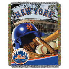 Load image into Gallery viewer, Officially Licensed MLB Home Field Advantage Woven Tapestry Throw Blanket, Soft &amp; Cozy, Washable, Throws &amp; Bedding, 48" x 60"
