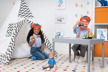 Load image into Gallery viewer, Blippi Costume Roleplay Accessories, Perfect for Dress Up and Play Time - Includes Iconic Orange Bow Tie, Suspenders, Hats and Glasses, for Young Children and Toddlers - Roleplay Set
