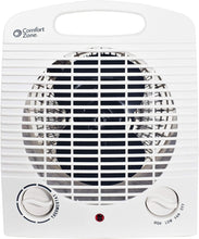 Load image into Gallery viewer, Comfort Zone CZ35 1500 Watt Portable Heater with Thermostat, White