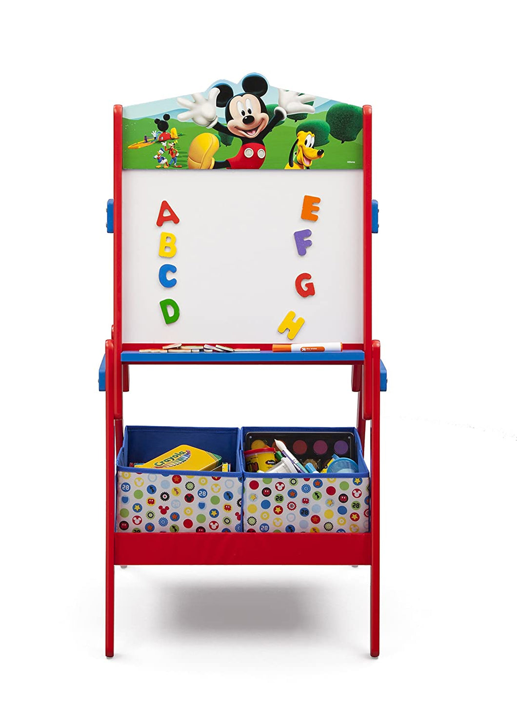 Easel with Dry Erase Board and Magnetic Letters