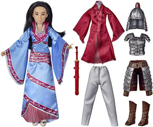 Disney Mulan Two Reflections Set, Fashion Doll with 2 Outfits and Accessories, Toy Inspired by Disney's Mulan Movie