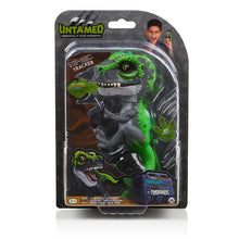 Load image into Gallery viewer, Untamed T-Rex by Fingerlings  – Tracker (Black/Green) - Interactive Collectible Dinosaur - By WowWee