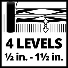 Load image into Gallery viewer, Einhell GE-HM 38 S-F Adjustable Handlebar, Extra-Large Wheels and Roller Bar