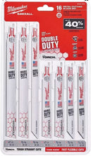 Load image into Gallery viewer, Milwaukee 16-Piece Metal SAWZALL Reciprocating Saw Metal Cutting Blade Tools Set