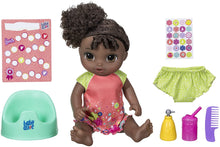 Load image into Gallery viewer, Baby Alive Potty Dance Baby: Talking Baby Doll with Black Curly Hair, Potty, Rewards Chart, Undies and More, Doll That “Pees” on Her Potty, for Girls and Boys 3 Years Old And Up