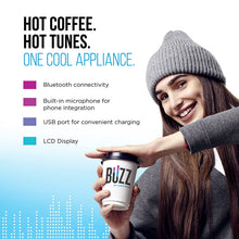 Load image into Gallery viewer, Chefman Coffee Maker K-Cup BUZZ Brewer with Bluetooth Enabled Speaker System and FILTER INCLUDED For Use With Coffee Grounds - Small Footprint Single Serve - RJ14-BUZZ