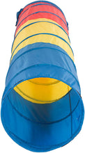 Load image into Gallery viewer, Pacific Play Tents Kids Find Me Multi Color 6 Foot Crawl Tunnel - Red, Yellow &amp; Blue