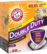 Load image into Gallery viewer, Arm &amp; Hammer Double Duty Clumping Cat Litter, 40lb