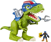 Load image into Gallery viewer, Playskool Heroes Chomp Squad Troopersaurus and Bobby Badge