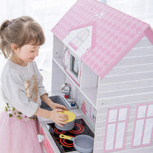 Load image into Gallery viewer, Teamson Kids - Wonderland Ariel 2 in 1 Doll House &amp; Play Kitchen - Pink / Grey