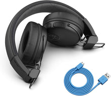 Load image into Gallery viewer, JLab Audio Studio Bluetooth Wireless On-Ear Headphones | 30+ Hour Bluetooth 5 Playtime | EQ3 Sound | Ultra-Plush Faux Leather &amp; Cloud Foam Cushions | Track and Volume Controls