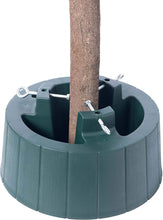 Load image into Gallery viewer, Gardenised Green Plastic Christmas Tree Stand with Screw Fastener