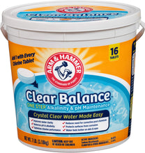 Load image into Gallery viewer, Arm &amp; Hammer Clear Balance Pool Maintenance Tablets, 16 Count, Net Wt. 7LB (3.18kg)