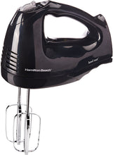 Load image into Gallery viewer, Hamilton Beach Hand Mixer with Snap-on Case, Black