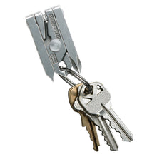 Load image into Gallery viewer, Swiss+Tech ST50022 Polished SS 6-in-1 Key Ring Multitool with Screwdrivers, Pliers, Wire Cutter/Stripper