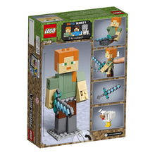 Load image into Gallery viewer, LEGO Minecraft Alex BigFig with Chicken 21149 Building Kit , New 2019 (160 Piece)
