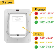 Load image into Gallery viewer, Hakuna Pets Super Tough Large Dog Pet Door with 2-Way Locks for Screens