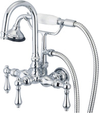 Load image into Gallery viewer, Water Creation Vintage Classic 3-3/8-Inch Center Wall Mount Tub Faucet with Gooseneck Spout