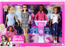 Load image into Gallery viewer, Barbie Campaign Team Giftset with Four 12-in/30.40-cm Dolls &amp; Accessories