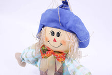 Load image into Gallery viewer, Gardenised 24 Inch Sitting Scarecrow Sister and Brother Set