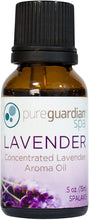 Load image into Gallery viewer, PureGuardian SPALAV15 Concentrated Lavender Aroma Oil, 15 ml