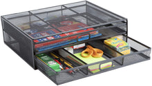 Load image into Gallery viewer, Mind Reader MESHMONSTA-PNK Metal Mesh Desk Drawer, Desktop Monitor Stand Organizer
