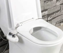 Load image into Gallery viewer, Luxe Bidet Neo 180 (Elite Series) - Self Cleaning Dual Nozzle - Fresh Water Non-Electric Mechanical Bidet Toilet Attachment w/Strong Faucet Valves and Metal Hoses