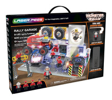 Load image into Gallery viewer, Laser Pegs 18205 Rally Garage, Building Blocks Playset, Monster Rally Series