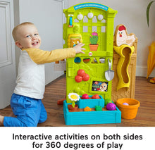 Load image into Gallery viewer, Fisher-Price Laugh &amp; Learn Grow-the-Fun Garden to Kitchen, Interactive Farm-to-Kitchen Playset for Toddlers with Music, Lights and Learning Content