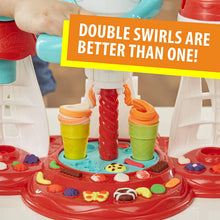 Load image into Gallery viewer, Play-Doh Kitchen Creations Ultimate Swirl Ice Cream Maker Play Food Set with 8 Non-Toxic Colors